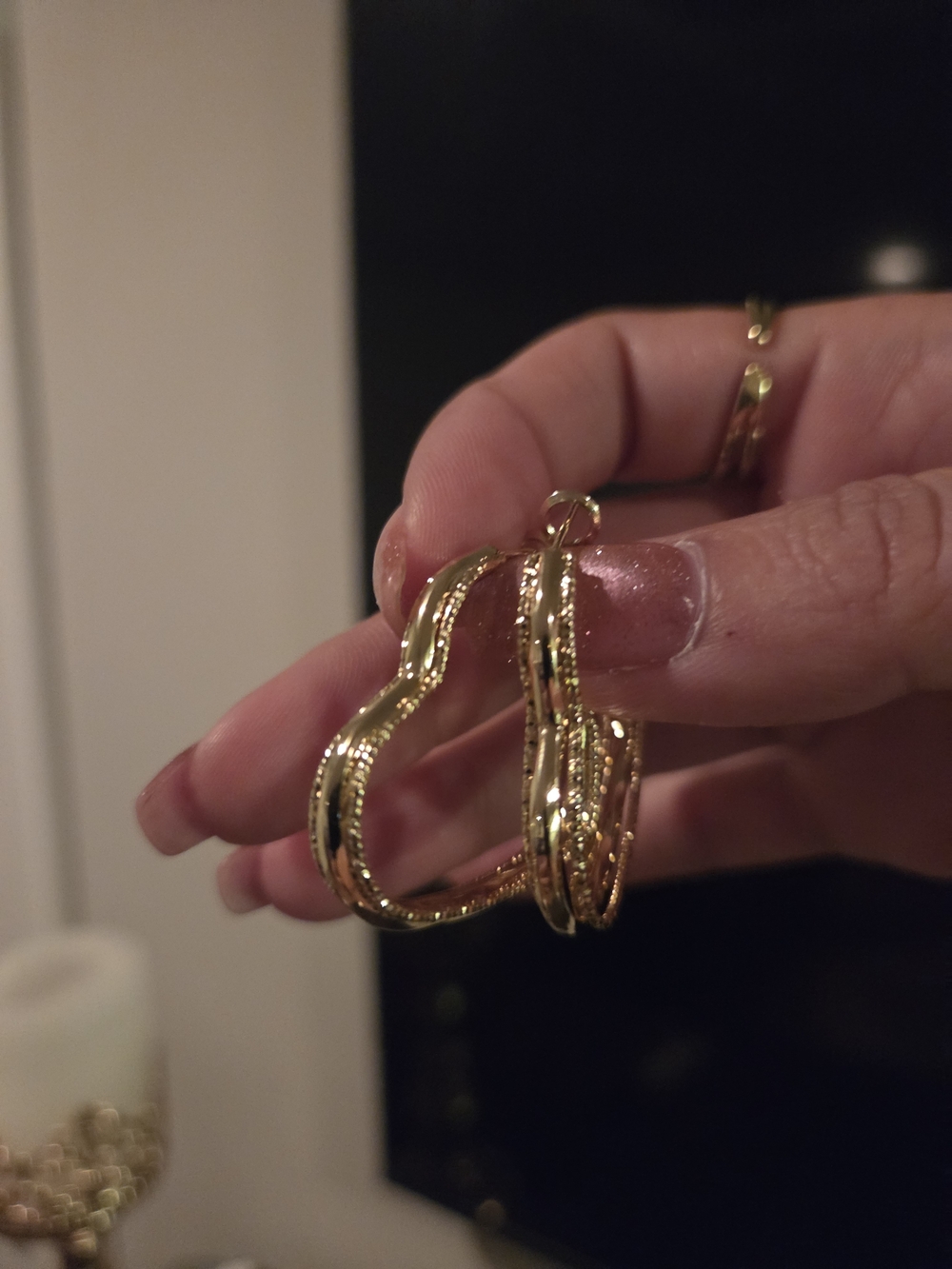 Gold Twisted Hoop Earrings - Elegant Women's Jewelry